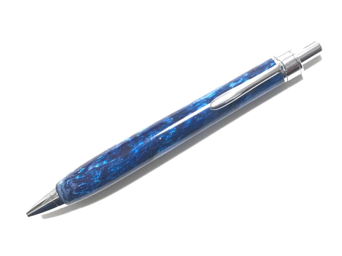 【創造性と透明美】レジン silver BP（木軸ペン工房 金杢犀｜ボールペン）